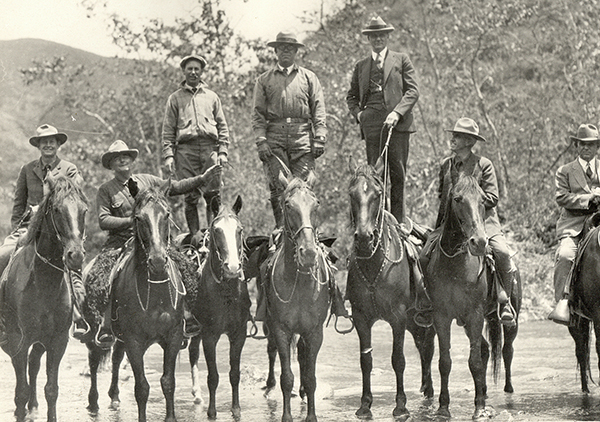 man on the horses