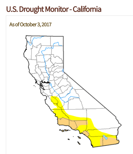 CA Drought Map