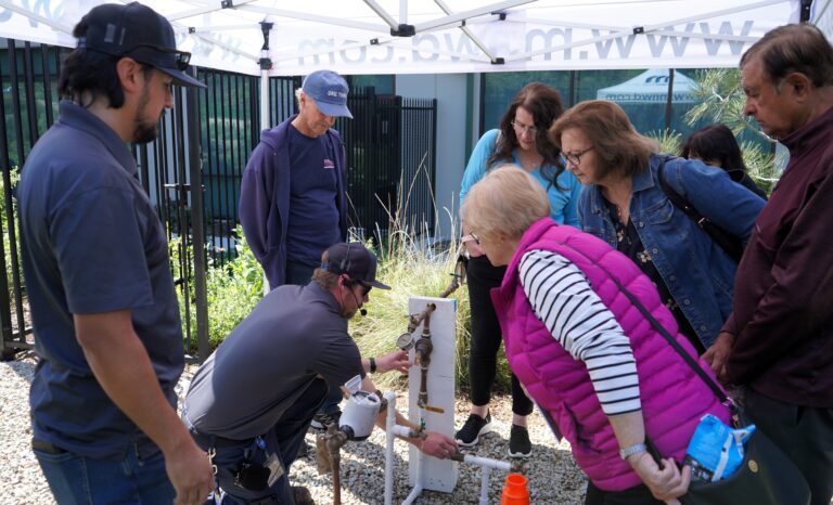 Customers learn water efficiency tips at Moulton Niguel’s free Fix-a-Leak Week 2025 workshop.