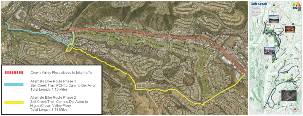 Crown valley closed to Bike traffic